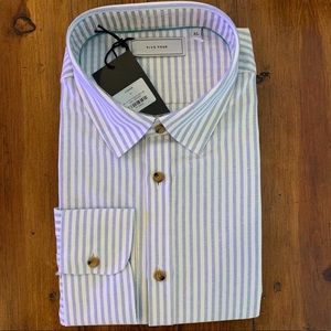 MENS FIVE FOUR LIGHT BLUE CORBIN BUTTON UP